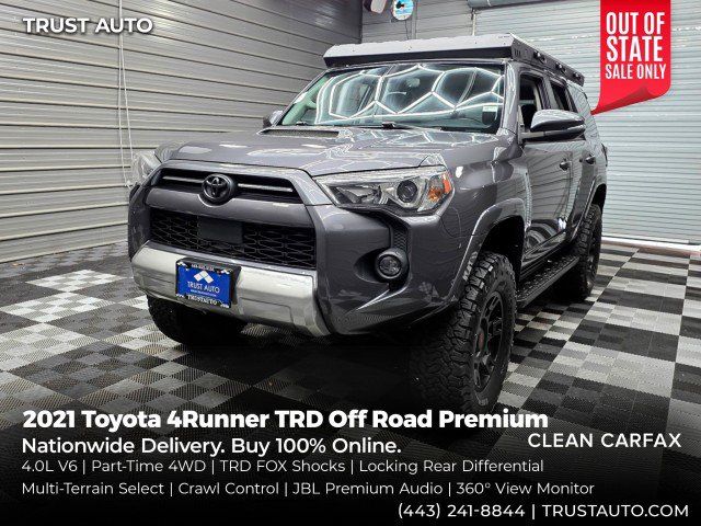 Used 2021 Toyota 4Runner TRD Off-Road Premium w/ Moonroof Package AWD/4WD image 1