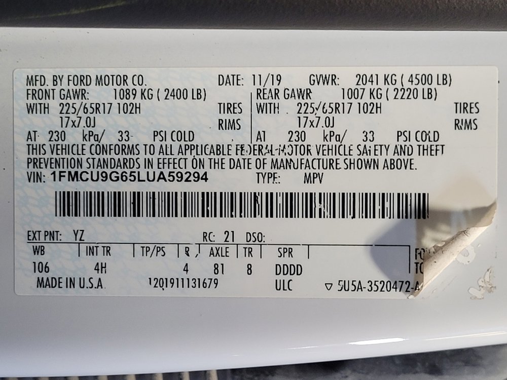 Used 2020 Ford Escape SE AWD/4WD image 33