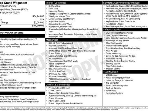 Certified 2025 Jeep Grand Wagoneer 4WD image 29