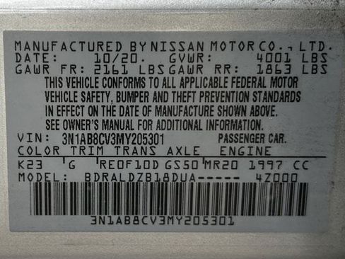 Used 2021 Nissan Sentra SV FWD image 33