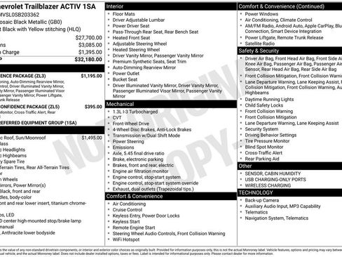 Used 2025 Chevrolet TrailBlazer ACTIV w/ Convenience Package FWD image 6