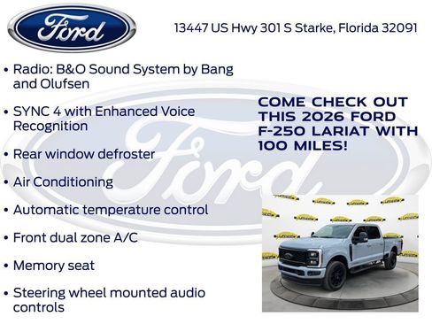 New 2026 Ford F250 Lariat w/ Black Appearance Package AWD/4WD image 30