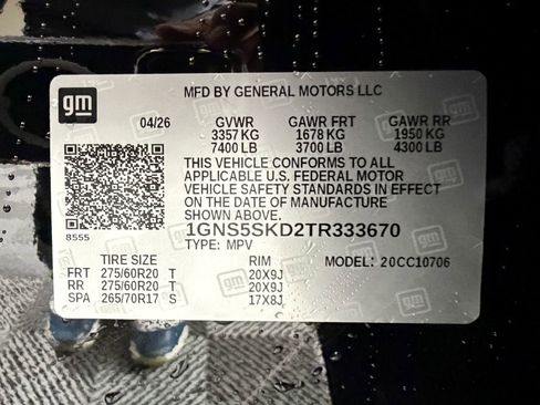 New 2026 Chevrolet Tahoe Premier w/ Sun And Tow Package RWD image 16
