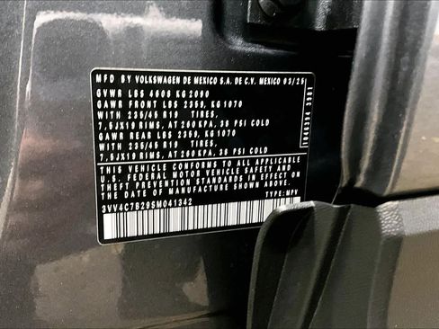 Used 2025 Volkswagen Taos SEL w/ Black Wheel Plus Package image 34