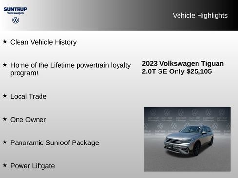Used 2023 Volkswagen Tiguan SE AWD/4WD image 7
