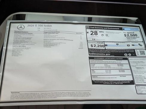 New 2026 Mercedes-Benz E 350 E 350 image 19