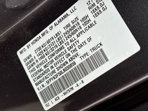 Used 2020 Honda Ridgeline RTL image 32