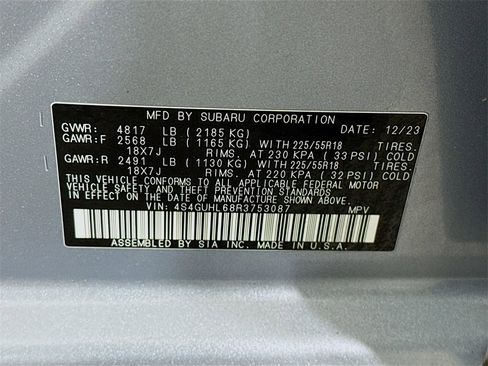 Certified 2024 Subaru Crosstrek 2.5i Limited w/ Crosstrek Mirror Package image 35