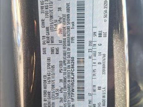 Used 2018 Ford F150 Raptor w/ Equipment Group 802A Luxury image 23