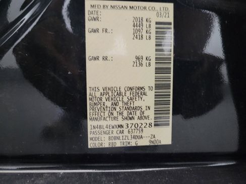 Used 2021 Nissan Altima 2.5 SL AWD/4WD image 33