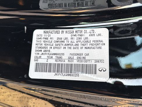 Used 2022 INFINITI Q60 Red Sport 400 w/ Carbon Fiber Package image 34