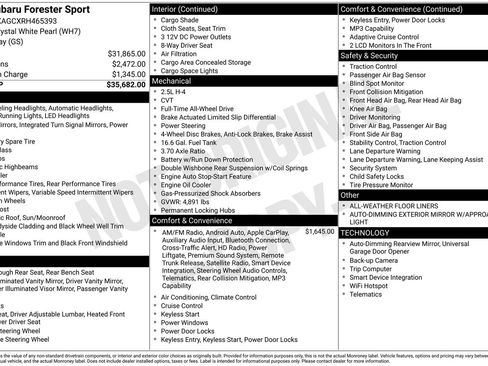 Certified 2024 Subaru Forester Sport AWD/4WD image 33