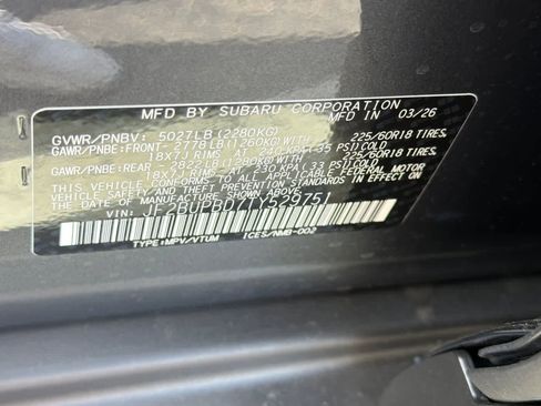 New 2026 Subaru Outback Premium AWD/4WD image 33