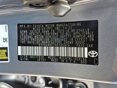 Used 2024 Toyota Corolla LE FWD image 25