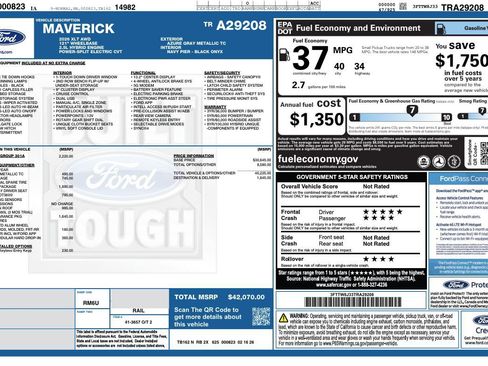 New 2026 Ford Maverick XLT w/ Equipment Group 301A AWD/4WD image 38