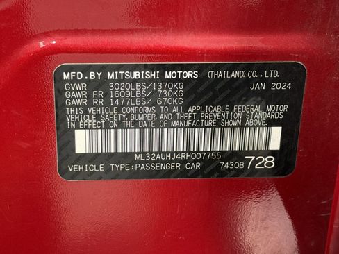 Used 2024 Mitsubishi Mirage ES FWD image 20