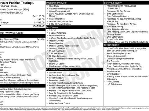 Used 2022 Chrysler Pacifica Touring-L FWD image 3