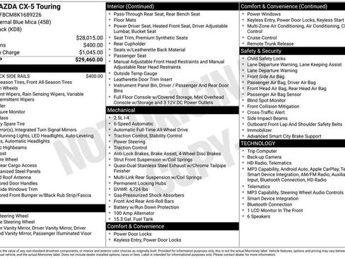 Used 2019 MAZDA CX-5 Touring image 28