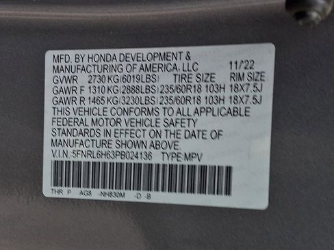 Used 2023 Honda Odyssey EX-L image 26