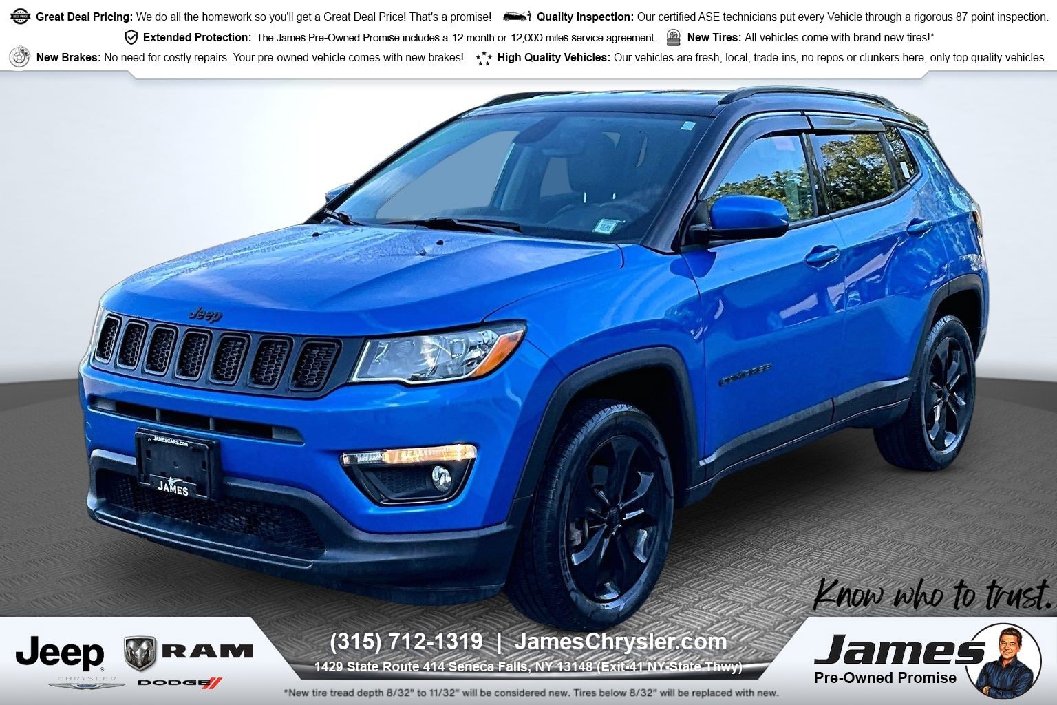 Used 2020 Jeep Compass Latitude AWD/4WD image 1