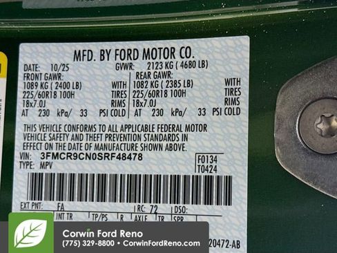 New 2025 Ford Bronco Sport Outer Banks w/ Outer Banks Tech Package+ AWD/4WD image 34