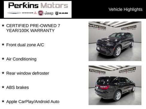 Certified 2025 Dodge Durango GT AWD/4WD image 7