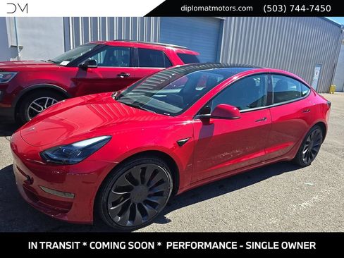 Used 2022 Tesla Model 3 Performance AWD/4WD image 1