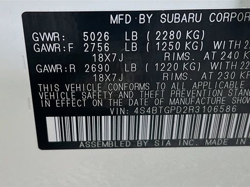 Used 2024 Subaru Outback Touring XT AWD/4WD image 29