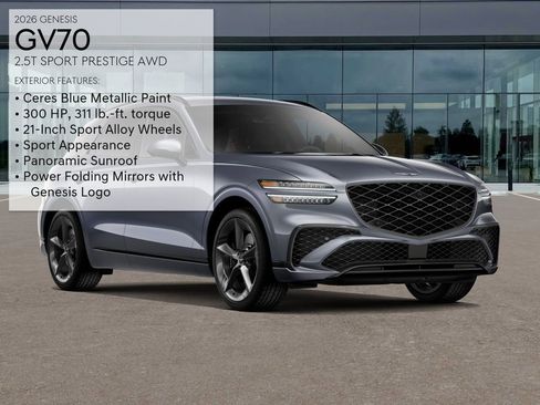 New 2026 Genesis GV70 2.5T Sport Prestige image 3