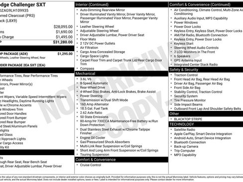 Used 2020 Dodge Challenger SXT w/ Blacktop Package RWD image 4