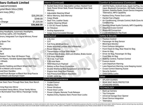 Used 2023 Subaru Outback Limited image 11