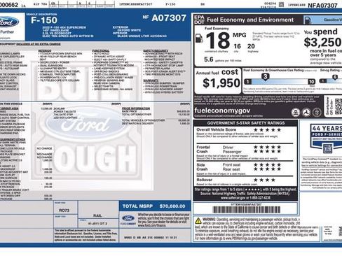 Used 2022 Ford F150 Tremor w/ Equipment Group 402A High image 61