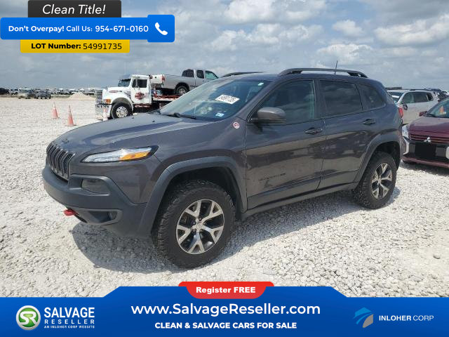 Used 2018 Jeep Cherokee Trailhawk w/ Quick Order Package 27L AWD/4WD image 1