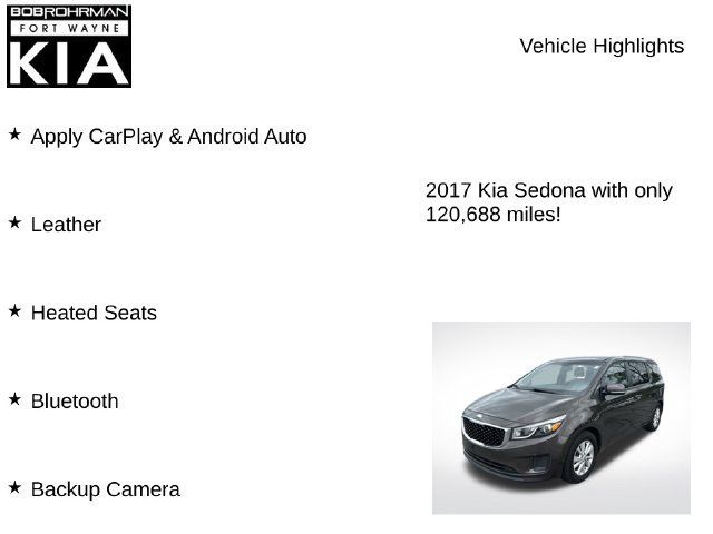 Used 2017 Kia Sedona LX w/ LX Essentials Premium Package FWD image 7
