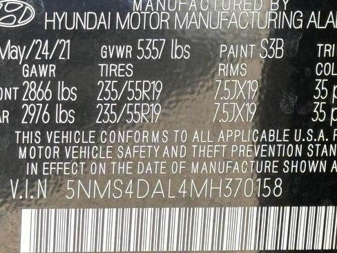 Used 2021 Hyundai Santa Fe Limited AWD/4WD image 50
