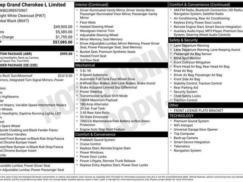 New 2024 Jeep Grand Cherokee L Limited w/ Trailer Tow Package AWD/4WD image 5