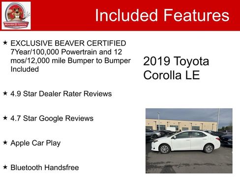 Used 2019 Toyota Corolla LE image 5