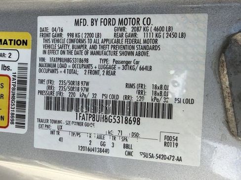 Used 2016 Ford Mustang Premium RWD image 30