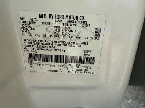 Used 2008 Ford F150 STX AWD/4WD image 16