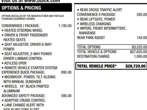 Used 2024 Buick Envista Sport Touring w/ Convenience I Package FWD image 2