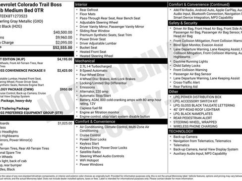 New 2026 Chevrolet Colorado Trail Boss w/ Midnight Edition AWD/4WD image 5