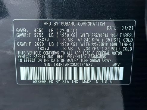 Used 2021 Subaru Outback Touring image 30