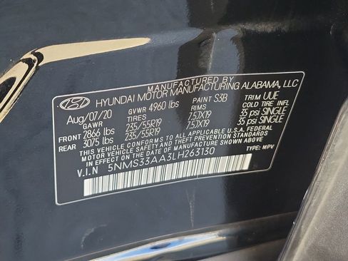 Used 2020 Hyundai Santa Fe SEL w/ Cargo Package image 34