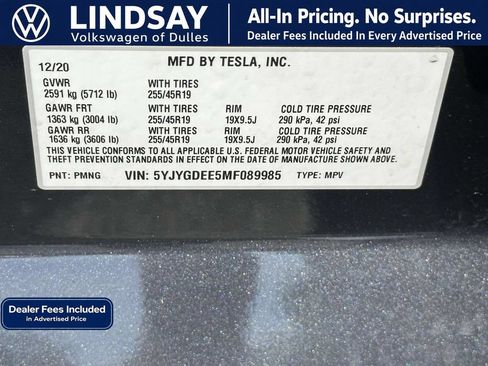 Used 2021 Tesla Model Y Long Range AWD/4WD image 26