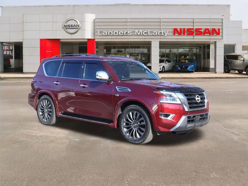 Used 2021 Nissan Armada Platinum w/ Captain's Chairs Package image 1