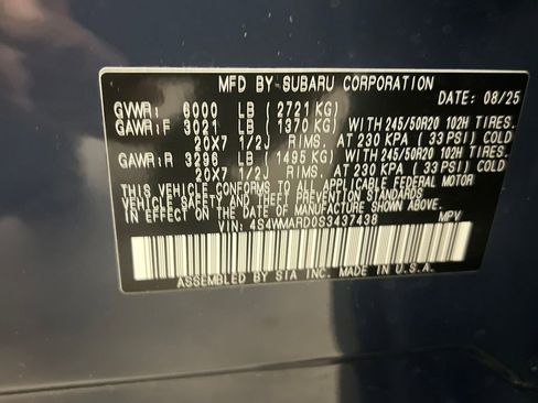 Certified 2025 Subaru Ascent Bronze Edition w/ Popular Package #2 image 35