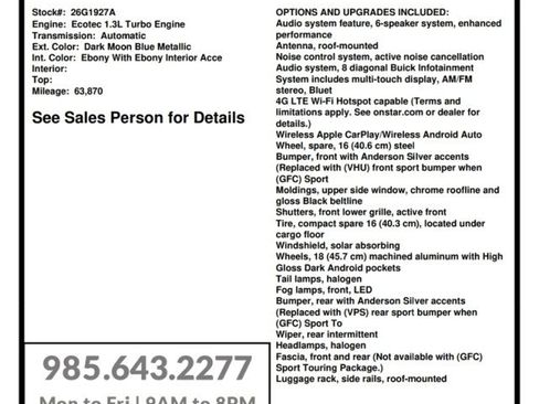 Used 2021 Buick Encore GX Select w/ Sport Touring Package FWD image 27