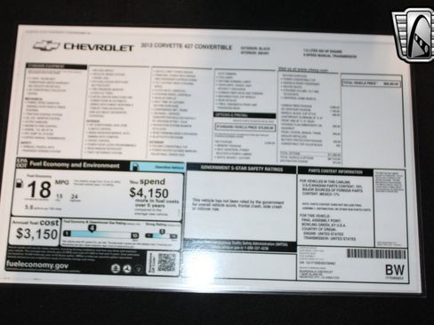 Used 2013 Chevrolet Corvette 427 w/ 1SB Preferred Equipment Group image 19