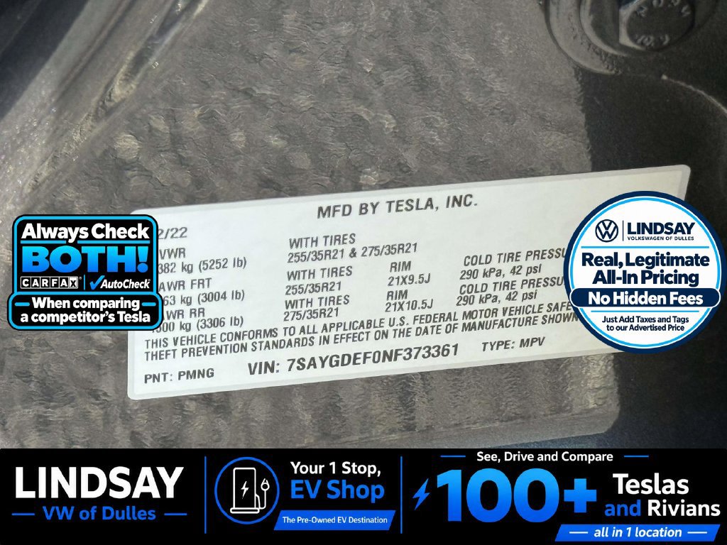 Used 2022 Tesla Model Y Performance AWD/4WD image 29