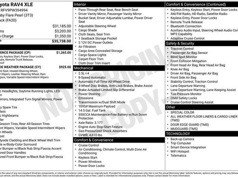 Used 2023 Toyota RAV4 XLE w/ Convenience Package AWD/4WD image 22